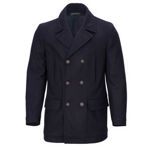 Lauren By Ralph Lauren mens wool navy pea coat. Size 48L